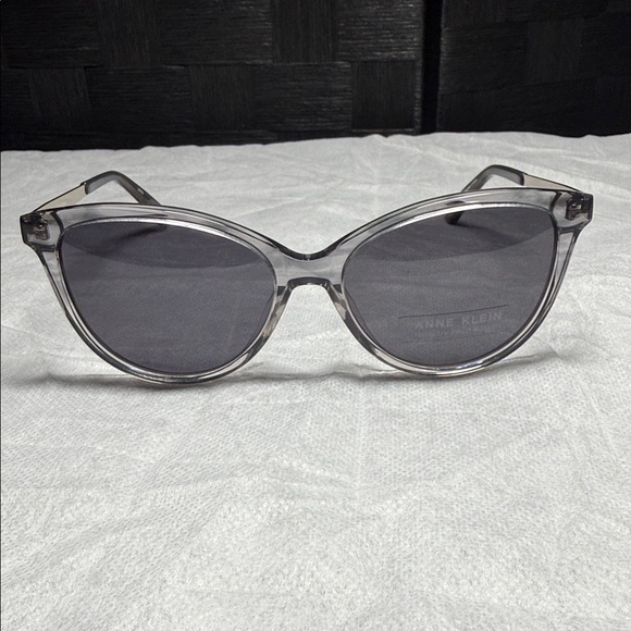 Anne Klein Transparent Gray Sunglasses - Picture 1 of 5